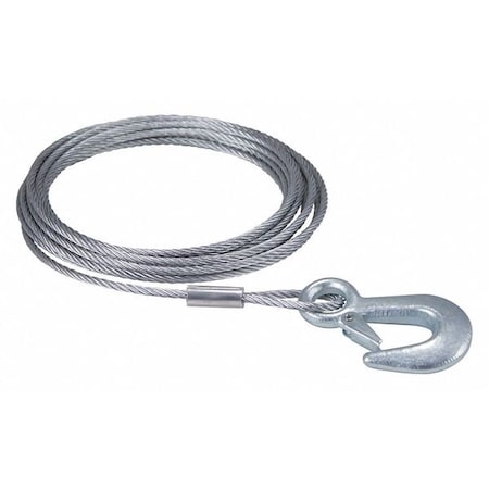 Winch Cable W/Hook 20 Ft. X 3/16 In