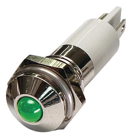 Round Indicator Light,Green,24VDC