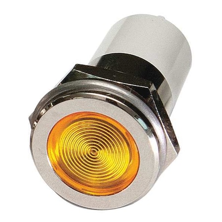 Flat Indicator Light,Yellow,120VAC