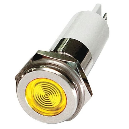 Flat Indicator Light,Yellow,24VDC