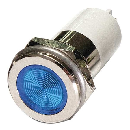 Flat Indicator Light,Blue,12VDC