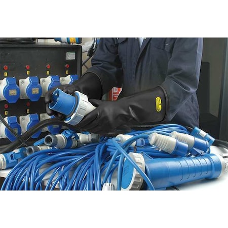 Electrical Gloves,Class 00,Black,Sz 7,PR
