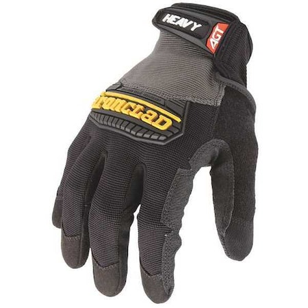 Mechanics Gloves, S, Black, Single Layer Seamless With Sewn Duraclad(TM) Patches