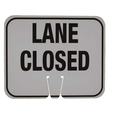 EZ-IMS - LANE CLOSED BLACK ON WHITE