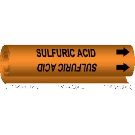 Pipe Marker,Sulfuric Acid, 5853-O