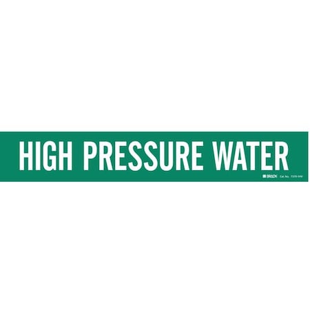 Pipe Marker,High Pressure Water, 7370-1