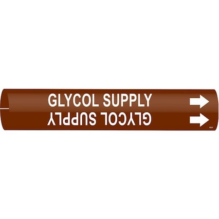 Pipe Marker,Glycol Supply, 4202-B