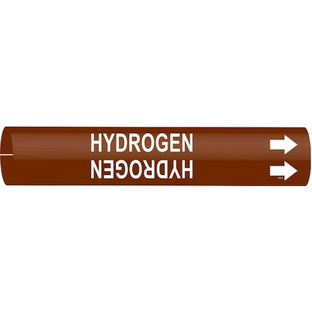 Pipe Marker,Hydrogen, 4340-A