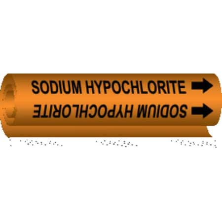 Pipe Marker,Sodium Hypochlorite, 5848-O