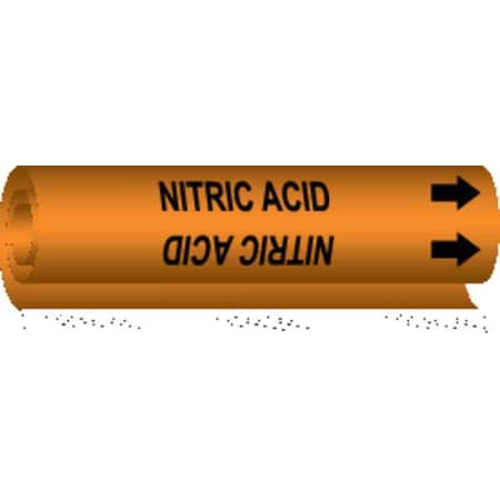 Pipe Marker,Nitric Acid, 5842-O