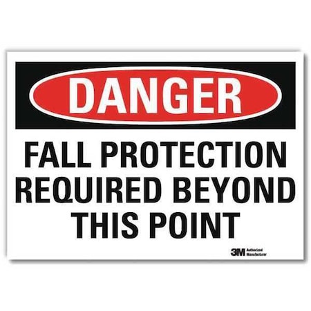 Danger Sign,7 X 10 In.,English