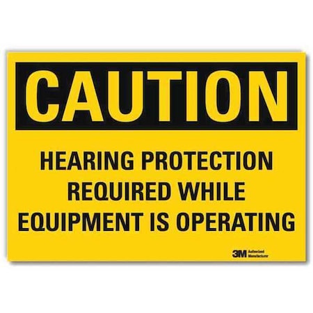 Caution Sign,10x7 In.,English