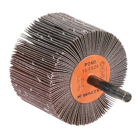 Flap Wheel,1/4 Shaft,2.5x1.5 240gr