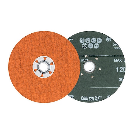 Sand Disc,Spin-on,5x5/8-11 120gr