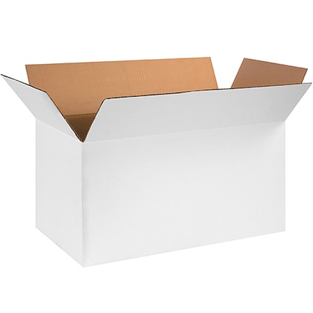 Corrugated Boxes, 24 X 12 X 12, White, 25/Bundle