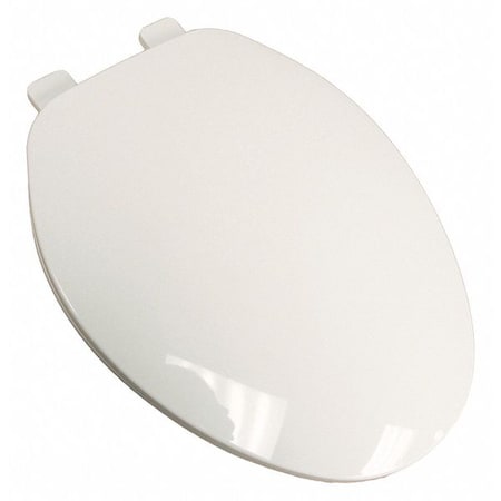 Builder Grd Plstc Toilet Seat,Wht,Elngtd, With Cover, Elongated