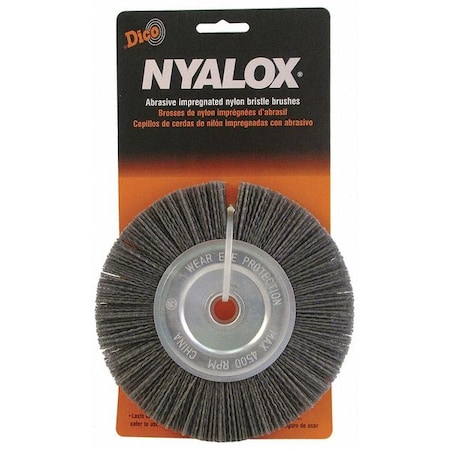 Nyalox Wheel Brush, 80 Grit, Gray, 6