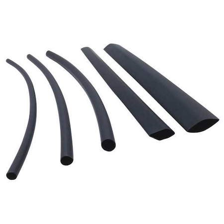 Shrink Tubing,1.043in ID,Black,100ft