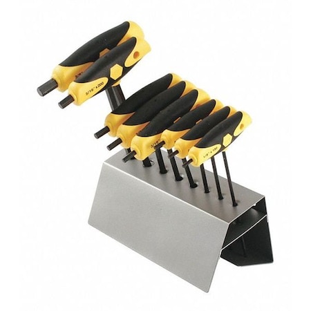 8 Piece SAE T-Shape Hex Key Set, 33499