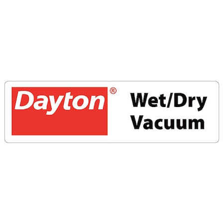 Decal,Wet/Dry Vacuum