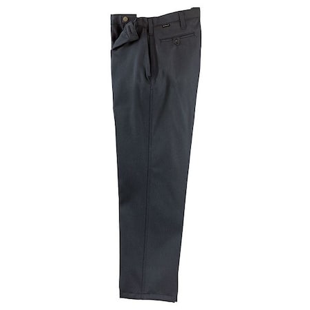 Pants,44 In.,Dark Navy,Zipper And Button