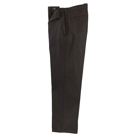 Pants,38 In.,Dark Navy,Zipper And Button