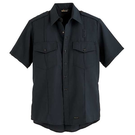 Flame Resistant Collared Shirt, Navy, Nomex(R), 48