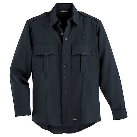 Flame Resistant Collared Shirt, Navy, Nomex(R), 46