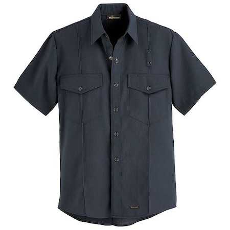 Flame Resistant Collared Shirt, Black, Nomex(R), 52