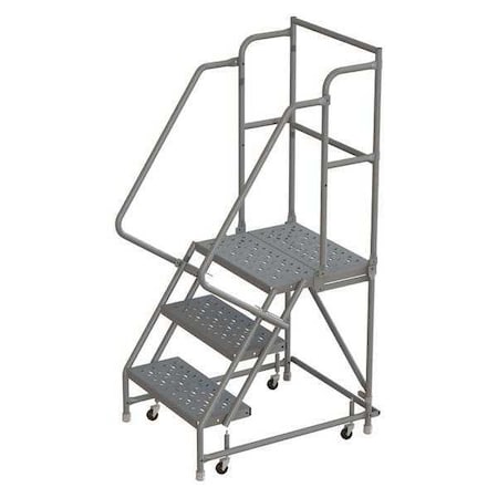 66 In H Steel Rolling Ladder, 3 Steps