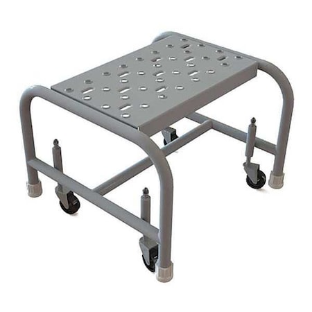 Mobile Step Stand,Steel,Serrated,16inW