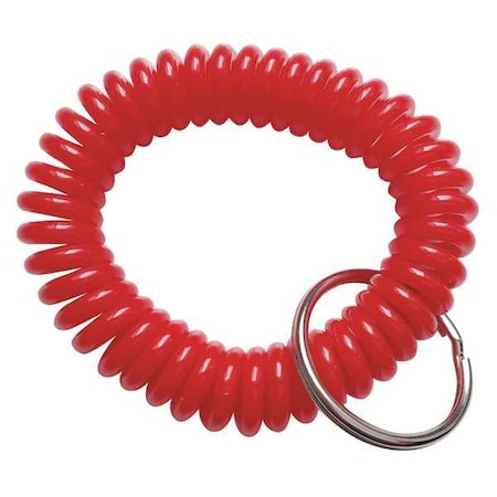Red Wrist Coil With Key Ring