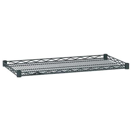 Wire Shelf,Drop Mat,14x36,Smoke,Epoxy