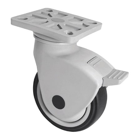 Caster, Sanitary, Health-Care, 5, Load Rating: 440 Lb.