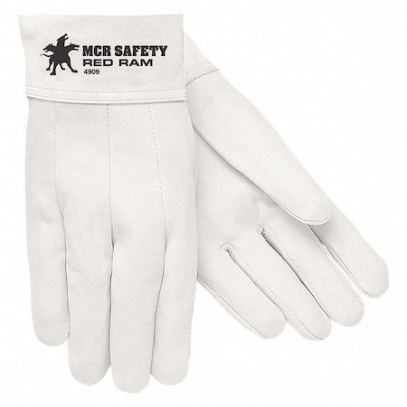 MIG/TIG Welding Gloves, Goatskin Palm, 8, 12PK