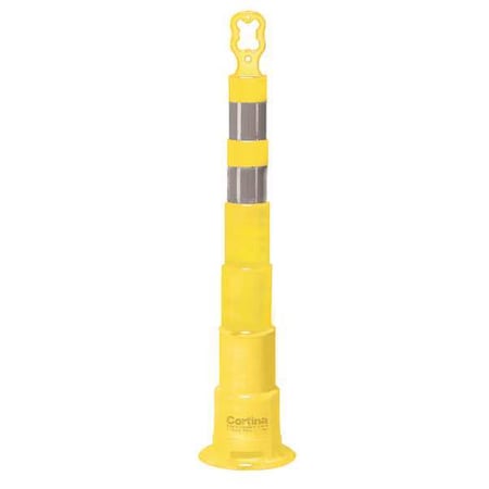 Trim Line Channelizer,Yellow,45 In