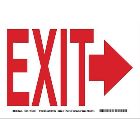 Exit Sign,Exit,10x14