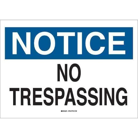 Notice Sign, 10HX14W, Eco-Frndly Plstc, Sign Shape: Rectangle