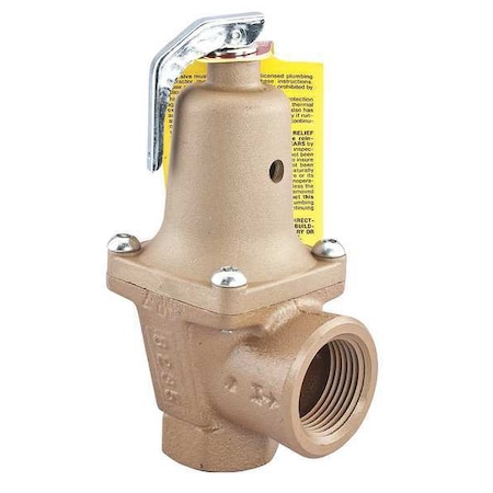 Safety Relief Valve,1-1/4x1-1/2 In,75psi