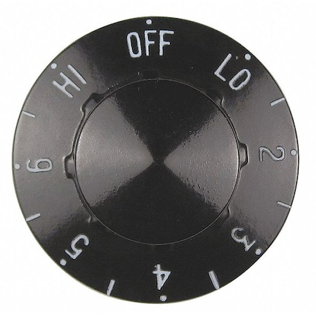 Temperature Dial, Single Piece, Black