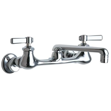 Manual, 7-1/4 To 8-3/4 Mount, Commercial 2 Hole Straight Kitchen/Bathroom Faucet