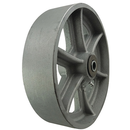 Caster Wheel,Cast Iron,8 In.,1800 Lb.