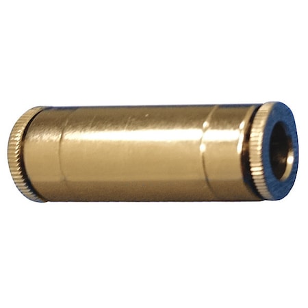 Straight Tube Fitting,Brass,1/4Female