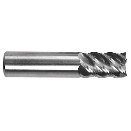 End Mill, HP, Carbide, Square, 1/2 X 1-1/4, Number Of Flutes: 5