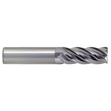 End Mill, HP, Carbide, R.060, 1/2 X 1, Number Of Flutes: 5