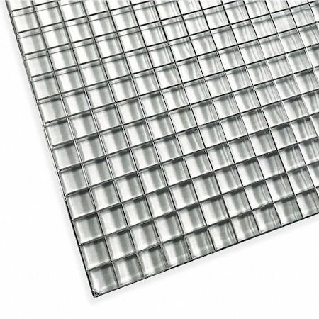 Eggcrate Panel, Plastic, Chrome, PK2