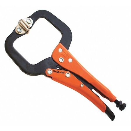 6 Steel Locking C-clamps With Swivel Pads