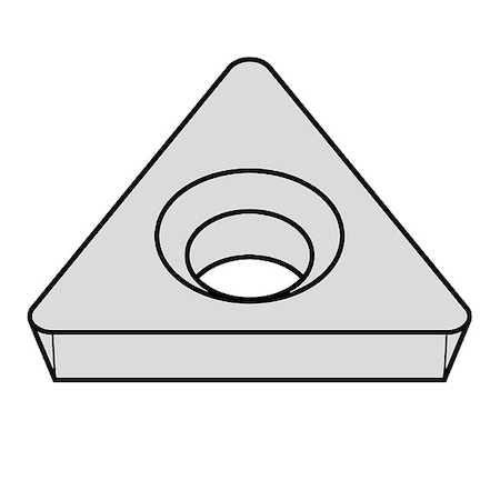 Triangle Turning Insert, Triangle, 1/4 In, TPHB, 0.002 In