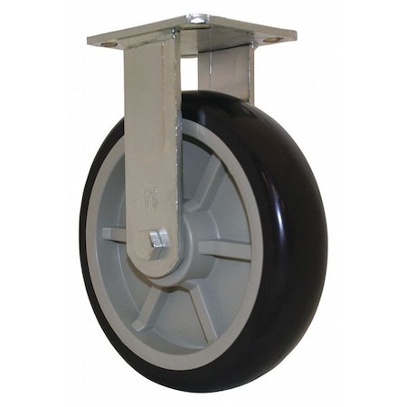 Poly Wheel,Rigid Plate Caster,8x2,PK2