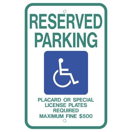 Handicap Parking Sign,Hawaii,18X12